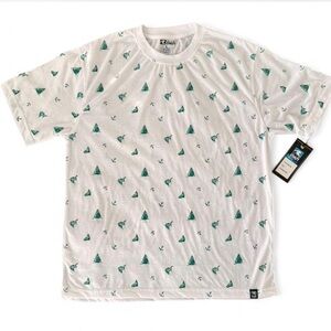 BlueCoast White Cotton T-Shirt with Nautical Print